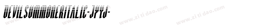DevilSummonerItalic-JYyj字体转换