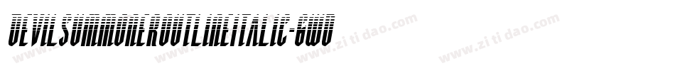 DevilSummonerOutlineItalic-6WdY字体转换