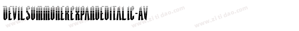 DevilSummonerExpandedItalic-AV6M字体转换
