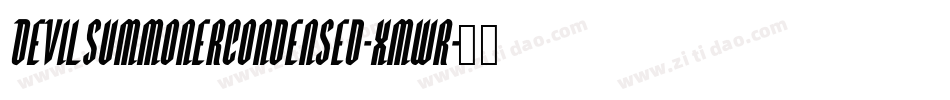 DevilSummonerCondensed-xmwr字体转换