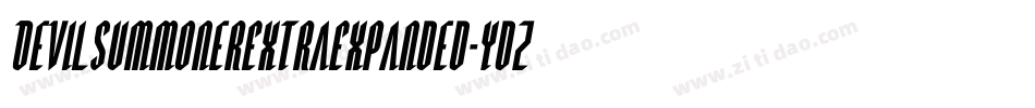DevilSummonerExtraExpanded-ydZY字体转换