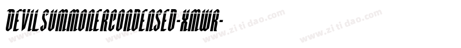 DevilSummonerCondensed-xmwr字体转换