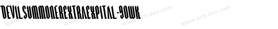DevilSummonerExtraExpItal-9OWK字体转换