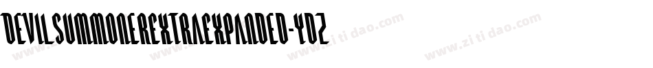 DevilSummonerExtraExpanded-ydZY字体转换