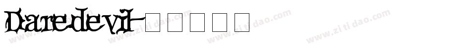 Daredevil字体转换
