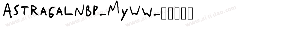 AstragalNbp-MyWw字体转换