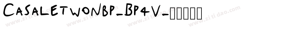 CasaletwoNbp-Bp4V字体转换