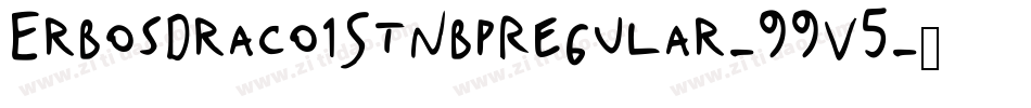 ErbosDraco1StNbpRegular-99V5字体转换