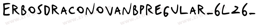 ErbosdracoNovaNbpRegular-6Lz6字体转换