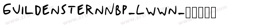 GuildensternNbp-Lwwn字体转换