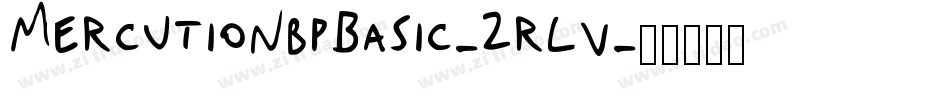 MercutioNbpBasic-2rLv字体转换