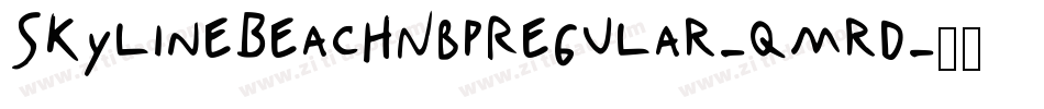 SkylineBeachNbpRegular-qmrd字体转换