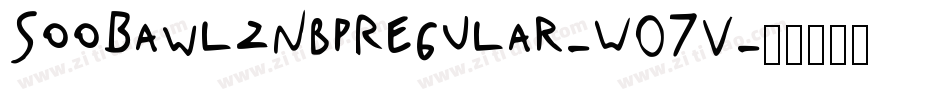 SooBawlzNbpRegular-WO7V字体转换
