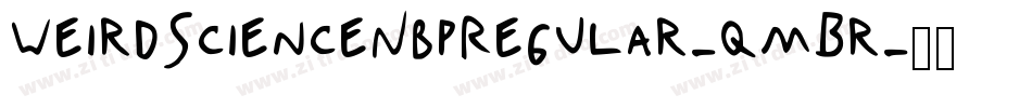 WeirdScienceNbpRegular-qmBr字体转换