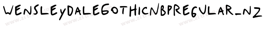 WensleydaleGothicNbpRegular-nZWg字体转换