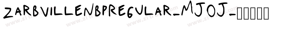 ZarbvilleNbpRegular-MJOJ字体转换