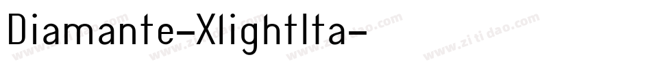 Diamante-XlightIta字体转换