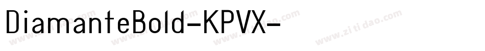 DiamanteBold-KPVX字体转换