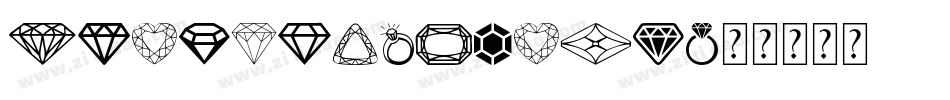 DiamondsBlack字体转换