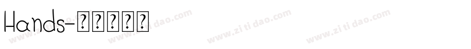 Hands字体转换