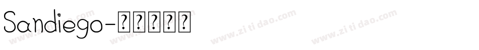 Sandiego字体转换