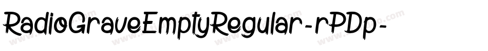 RadioGraveEmptyRegular-rPDp字体转换