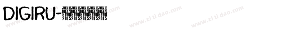 DIGIRU字体转换