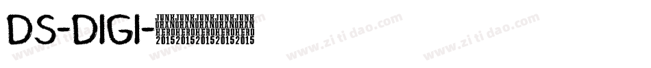 DS-DIGI字体转换