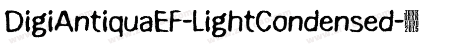 DigiAntiquaEF-LightCondensed字体转换