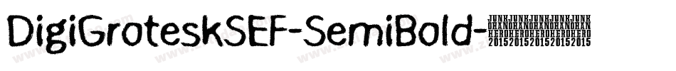 DigiGroteskSEF-SemiBold字体转换