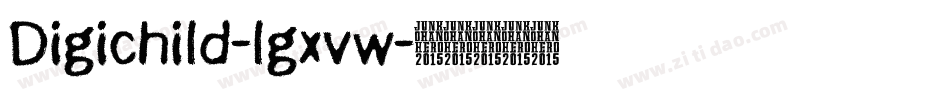 Digichild-lgxvw字体转换
