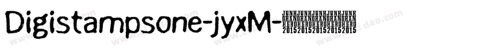 Digistampsone-jyxM字体转换