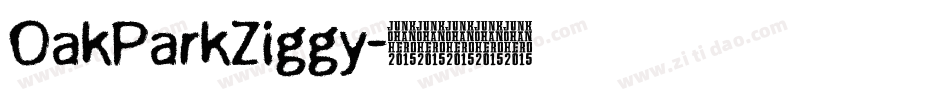 OakParkZiggy字体转换