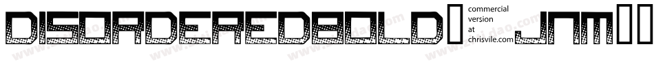 Disorderedbold-6jnM字体转换