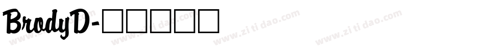 BrodyD字体转换