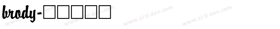 brody字体转换