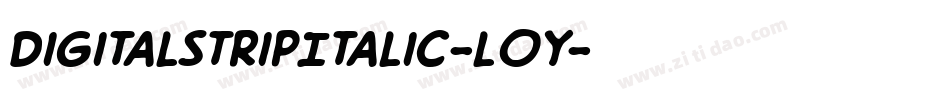 DigitalstripItalic-l0y字体转换