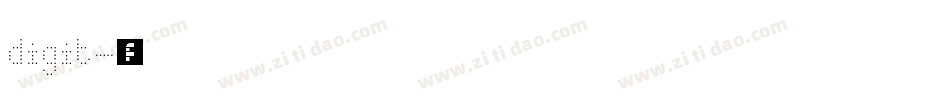digit字体转换