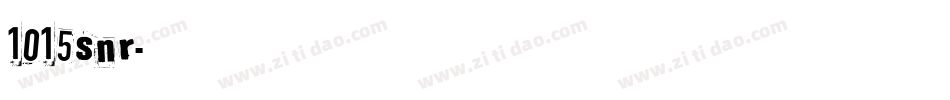 1015snr字体转换