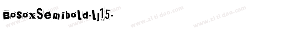 BosoxSemibold-lj15字体转换
