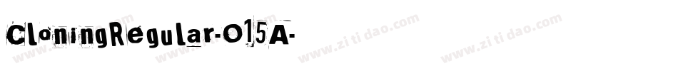 CloningRegular-O15A字体转换
