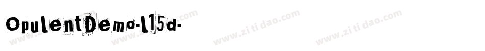 OpulentDemo-l15d字体转换