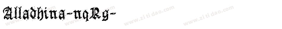 Alladhina-nqRg字体转换