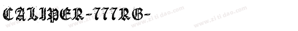 CALIPER-777RG字体转换