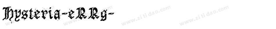 Hysteria-eRRg字体转换
