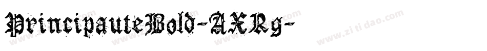 PrincipauteBold-AXRg字体转换