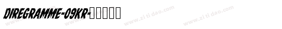 DireGramme-09KR字体转换