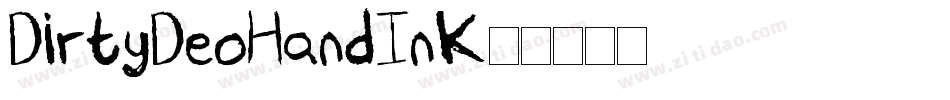DirtyDeoHandInk字体转换