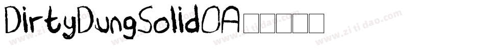 DirtyDungSolid-OA54字体转换