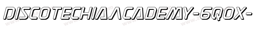 DiscotechiaAcademy-6qox字体转换
